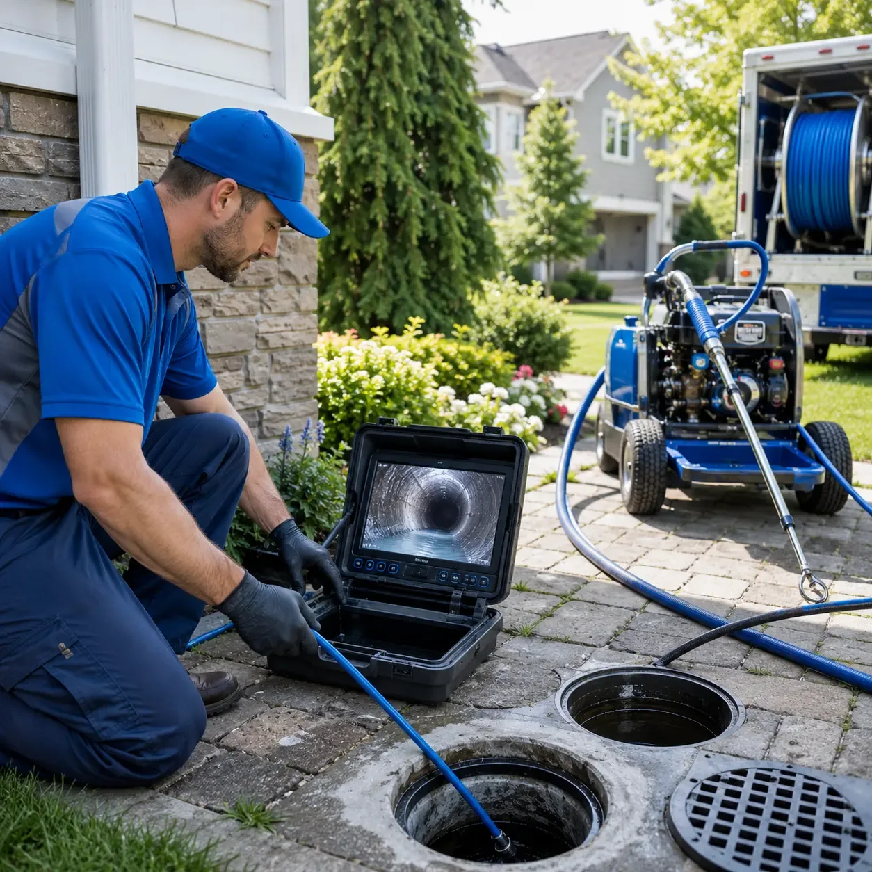 Outdoor drain cleaning professionals serving New Boston, MO